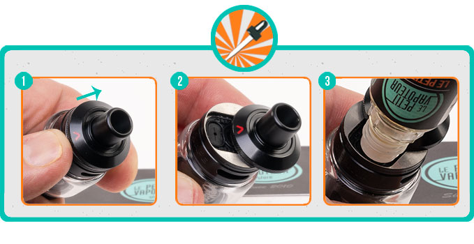 Remplissage du Kit Aegis Mini 5 Geekvape
